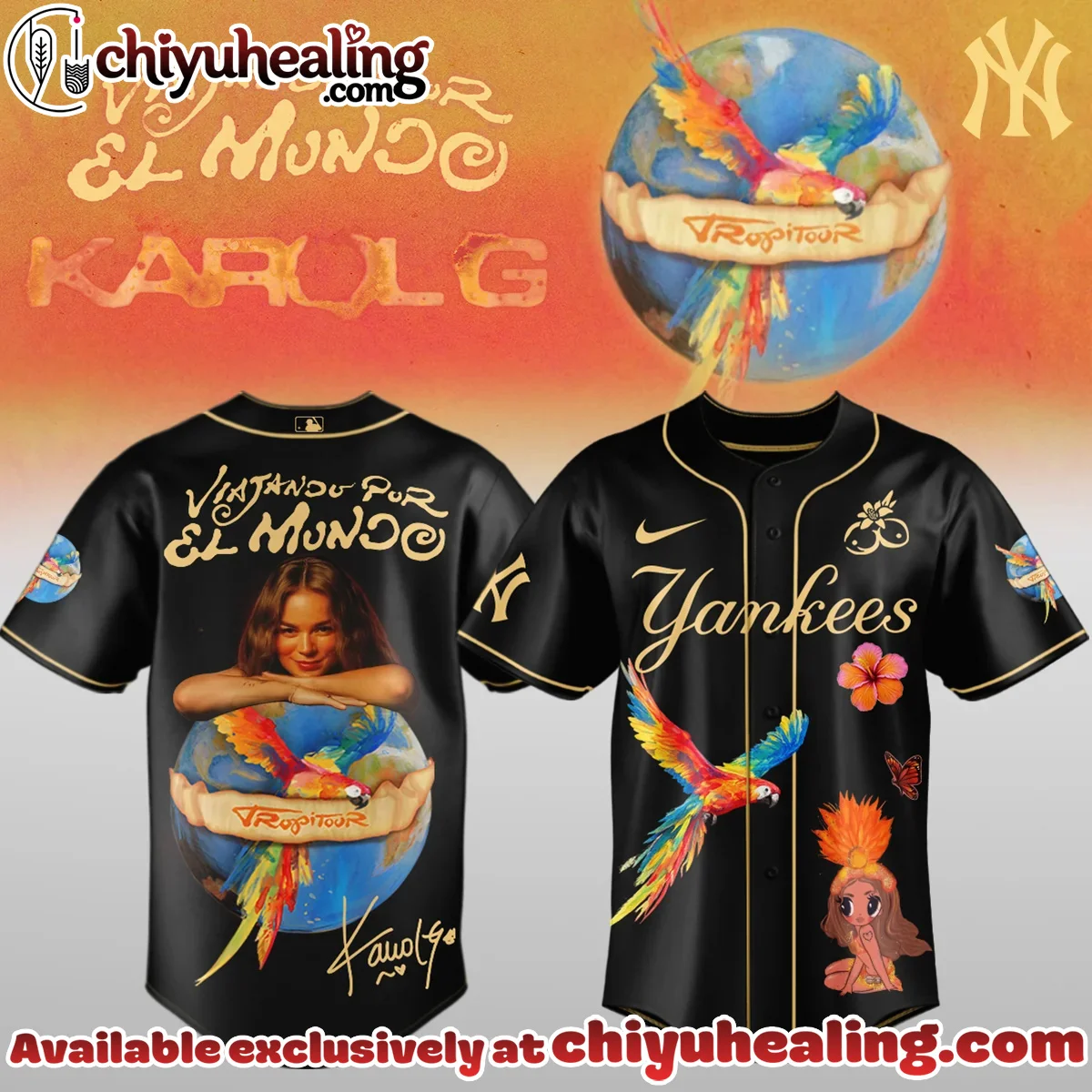 Karol G x MLB Nos Vamos de Tour Baseball Jersey - Part 2 Karol G x MLB Nos Vamos de Tour Baseball Jersey - Part 2