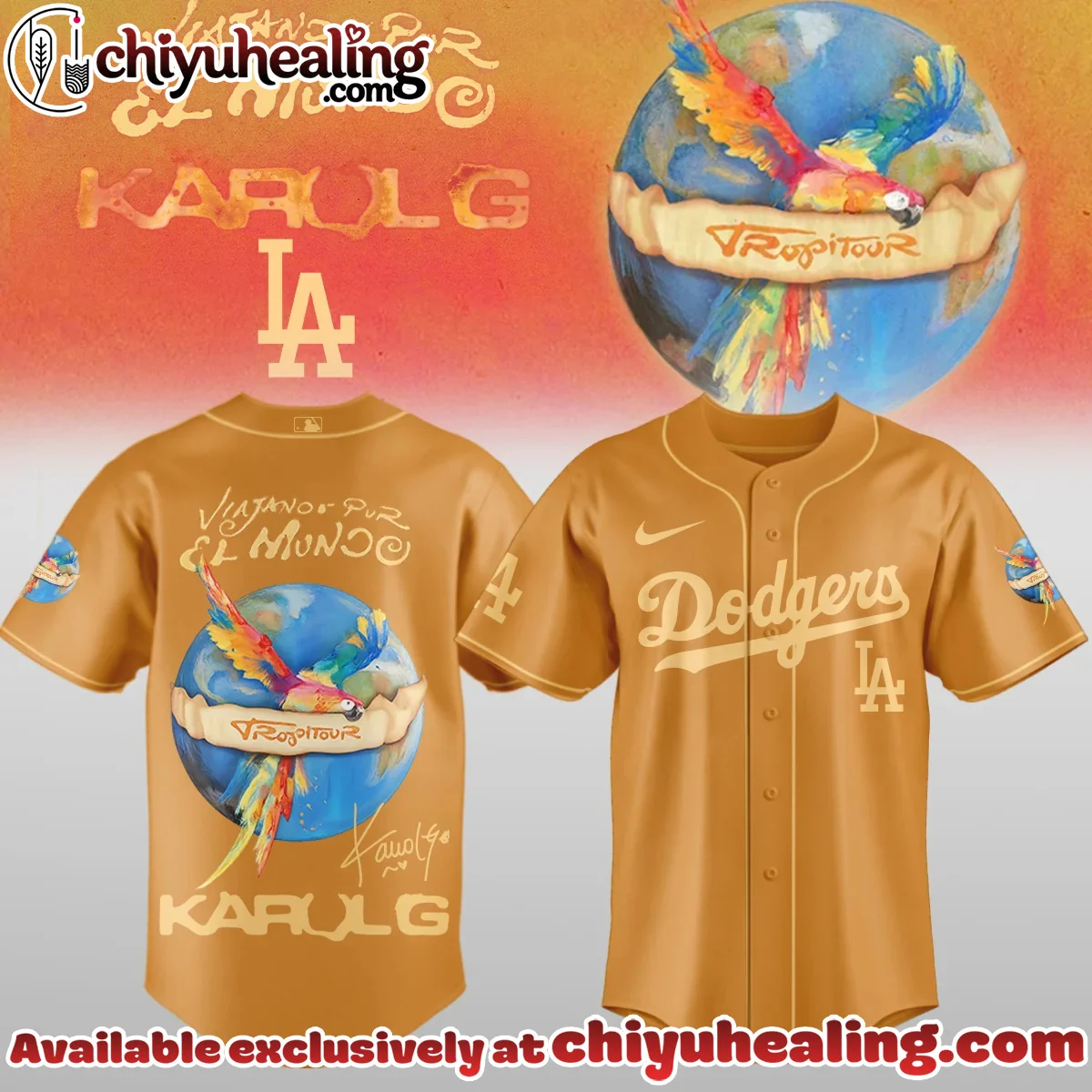 Karol G x MLB Nos Vamos de Tour Baseball Jersey (Release 2) Karol G x MLB Nos Vamos de Tour Baseball Jersey (Release 2)
