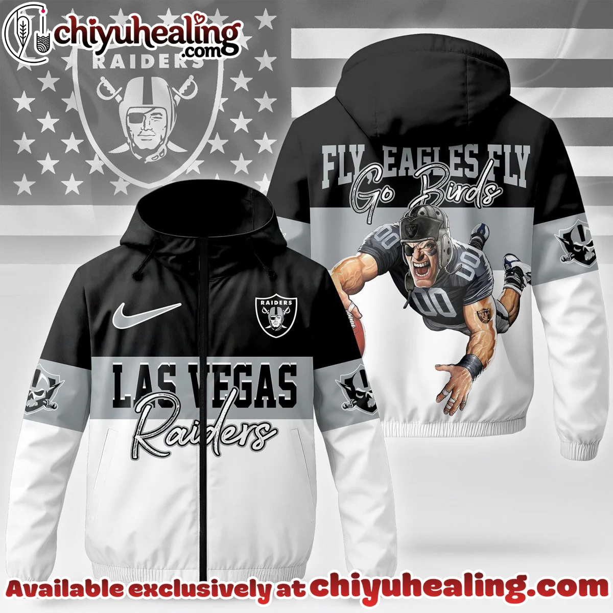 Las Vegas Raiders Windbreaker Jacket