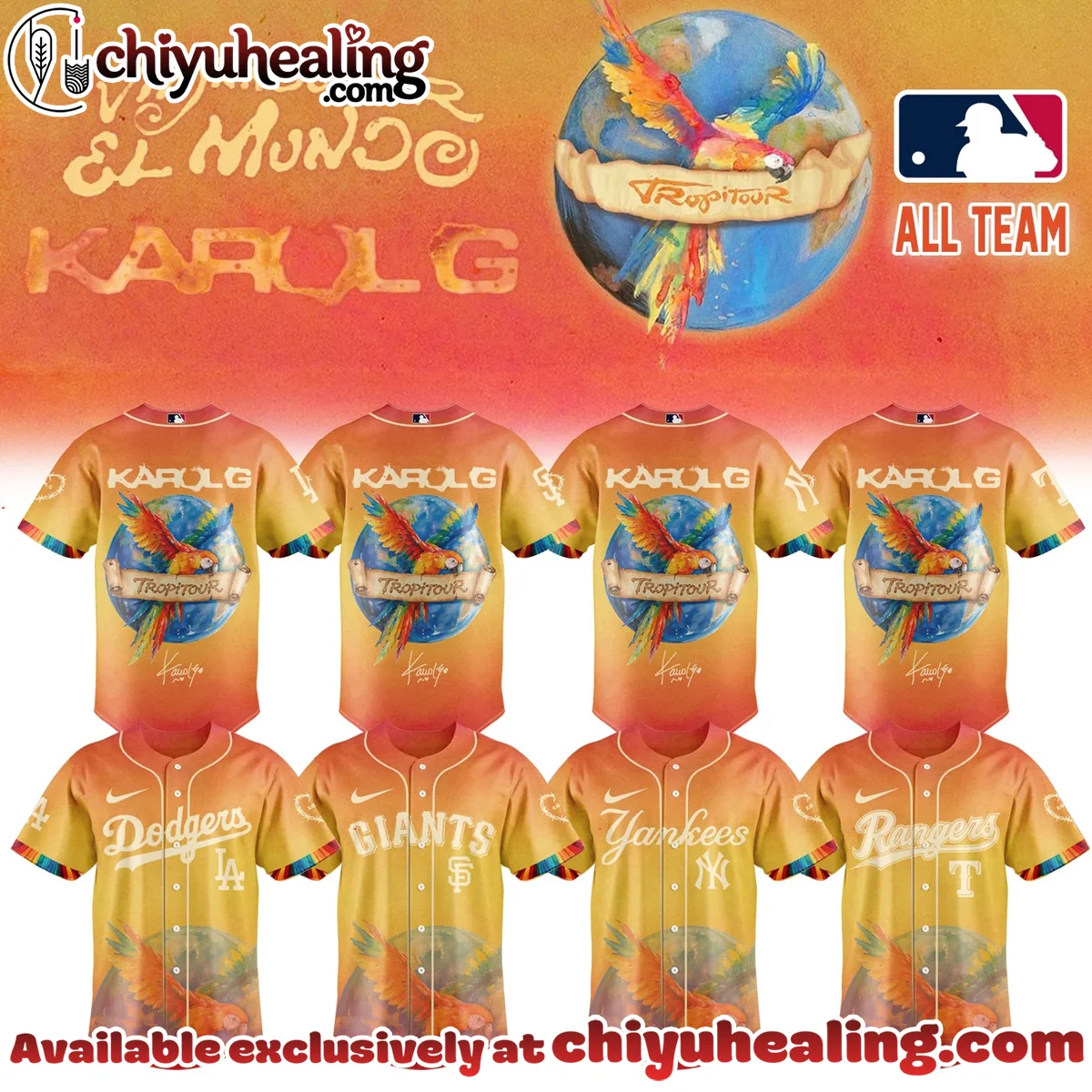 MLB x Karol G Viajando Por El Mundo Tropitour Signature Baseball Jersey [Drop 1]