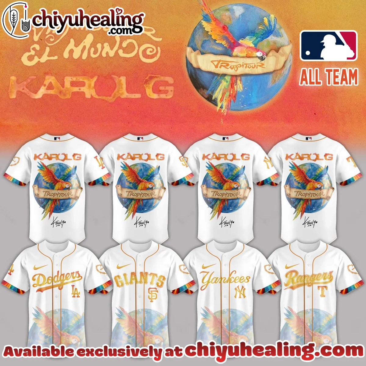 MLB x Karol G Viajando Por El Mundo Tropitour Signature Baseball Jersey [Drop 2]