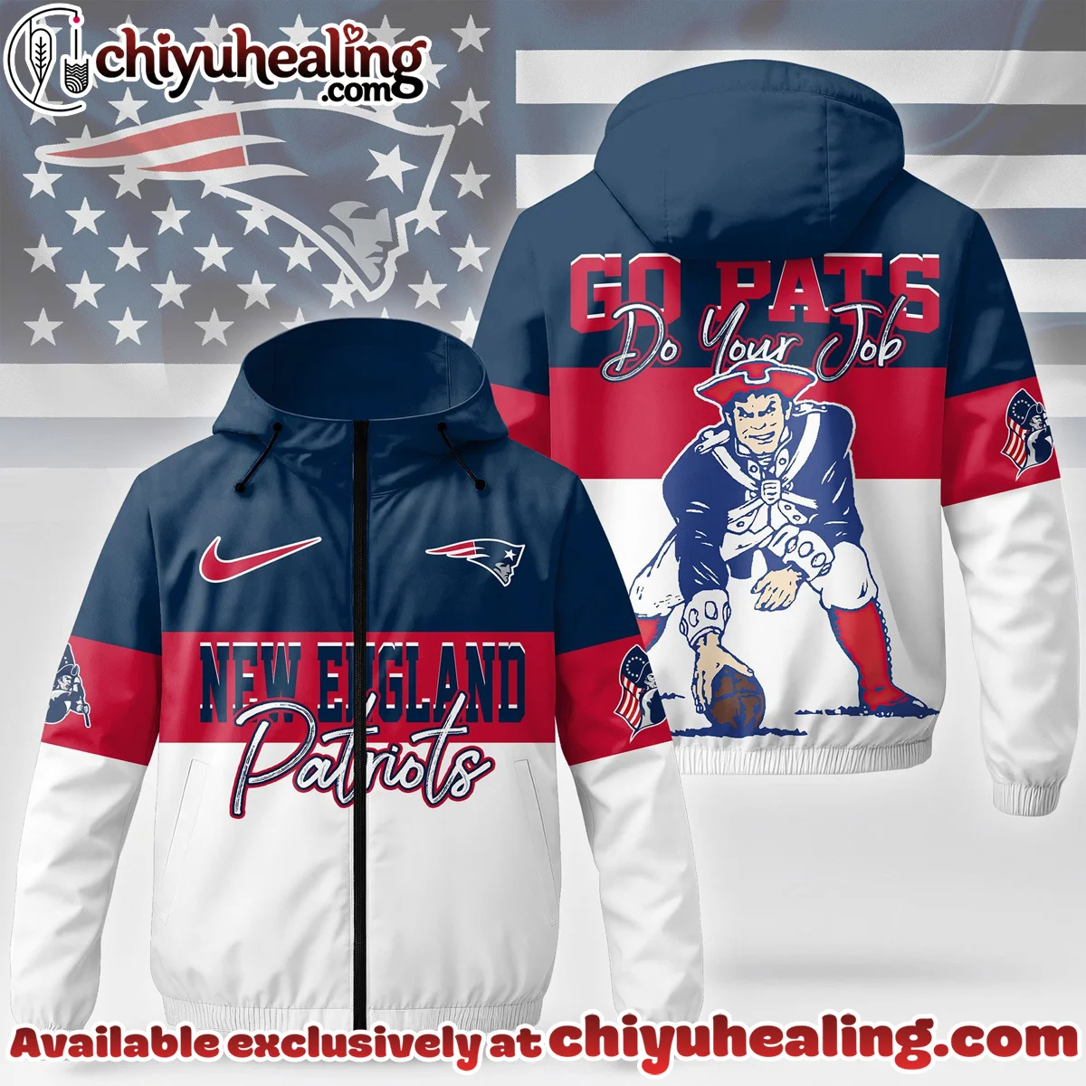 New England Patriots Windbreaker Jacket