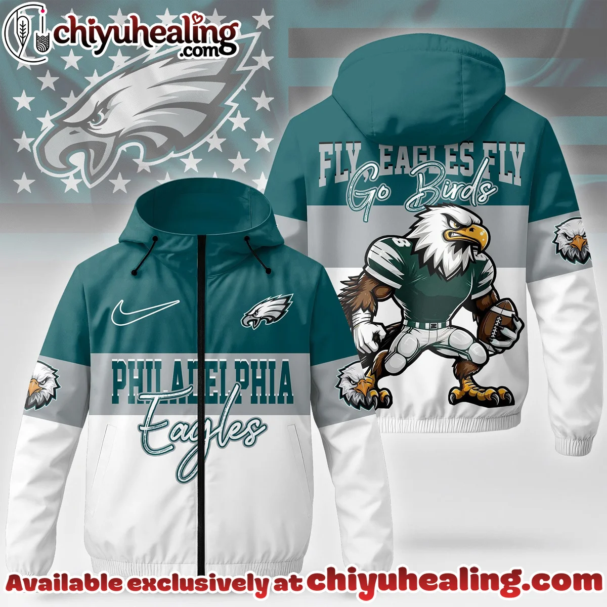 Philadelphia Eagles Windbreaker Jacket