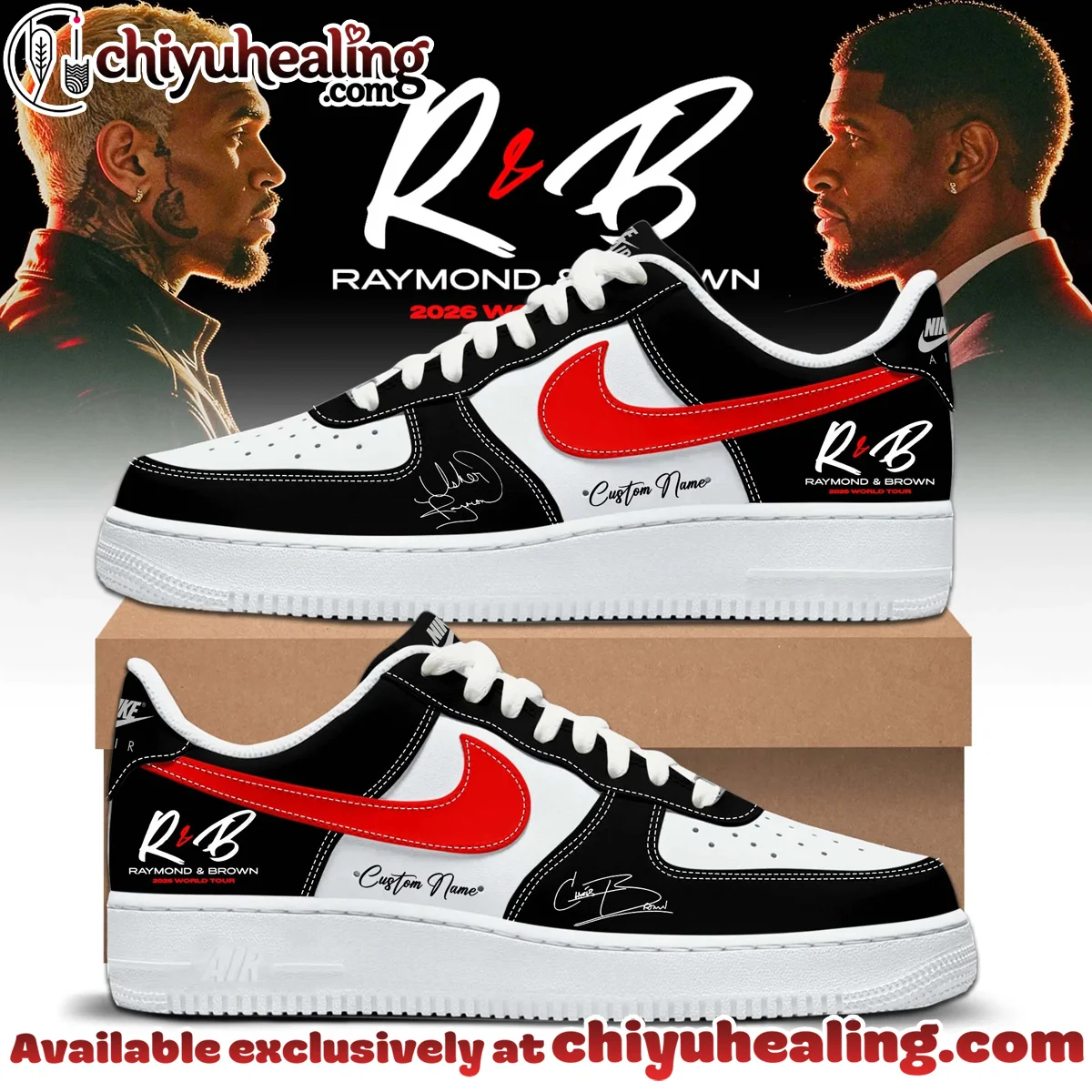 R&B Tour Custom Air Force 1 & Jordan 1 Shoes [Drop 2]