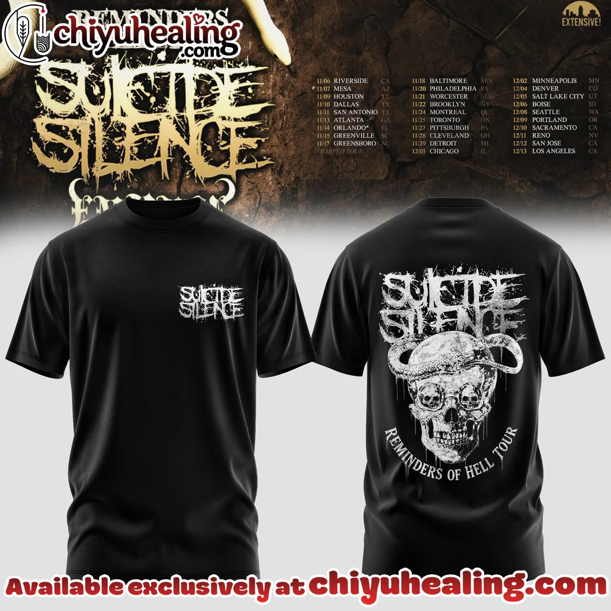 Reminders of Hell Tour Shirt & Hoodie [Drop 8]