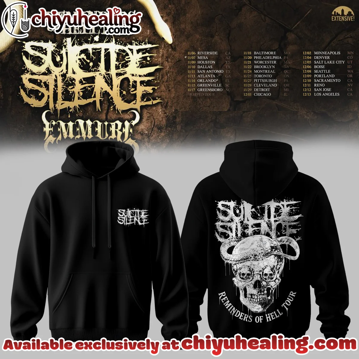 Reminders of Hell Tour Shirt & Hoodie (Style 1)