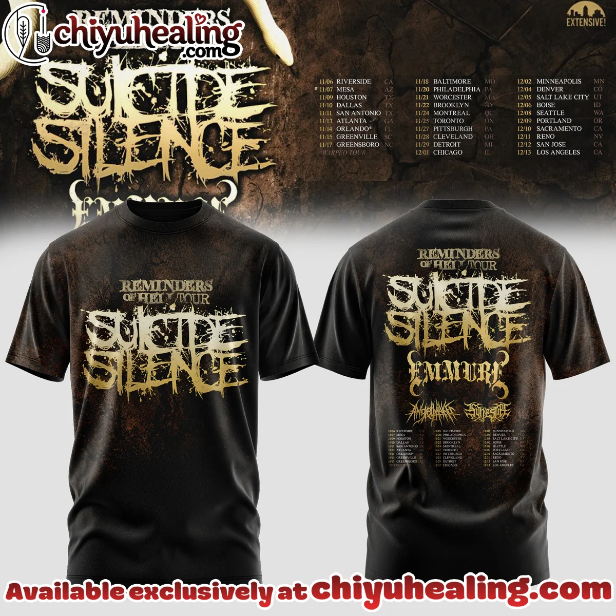 Reminders of Hell Tour Shirt & Hoodie (Style 3)