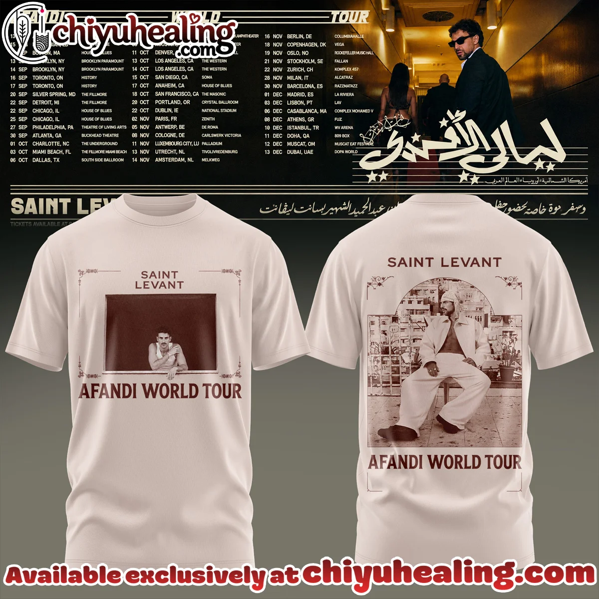 SAINT LEVANT AFANDI WORLD TOUR T-Shirt & Hoodie [Batch 5]