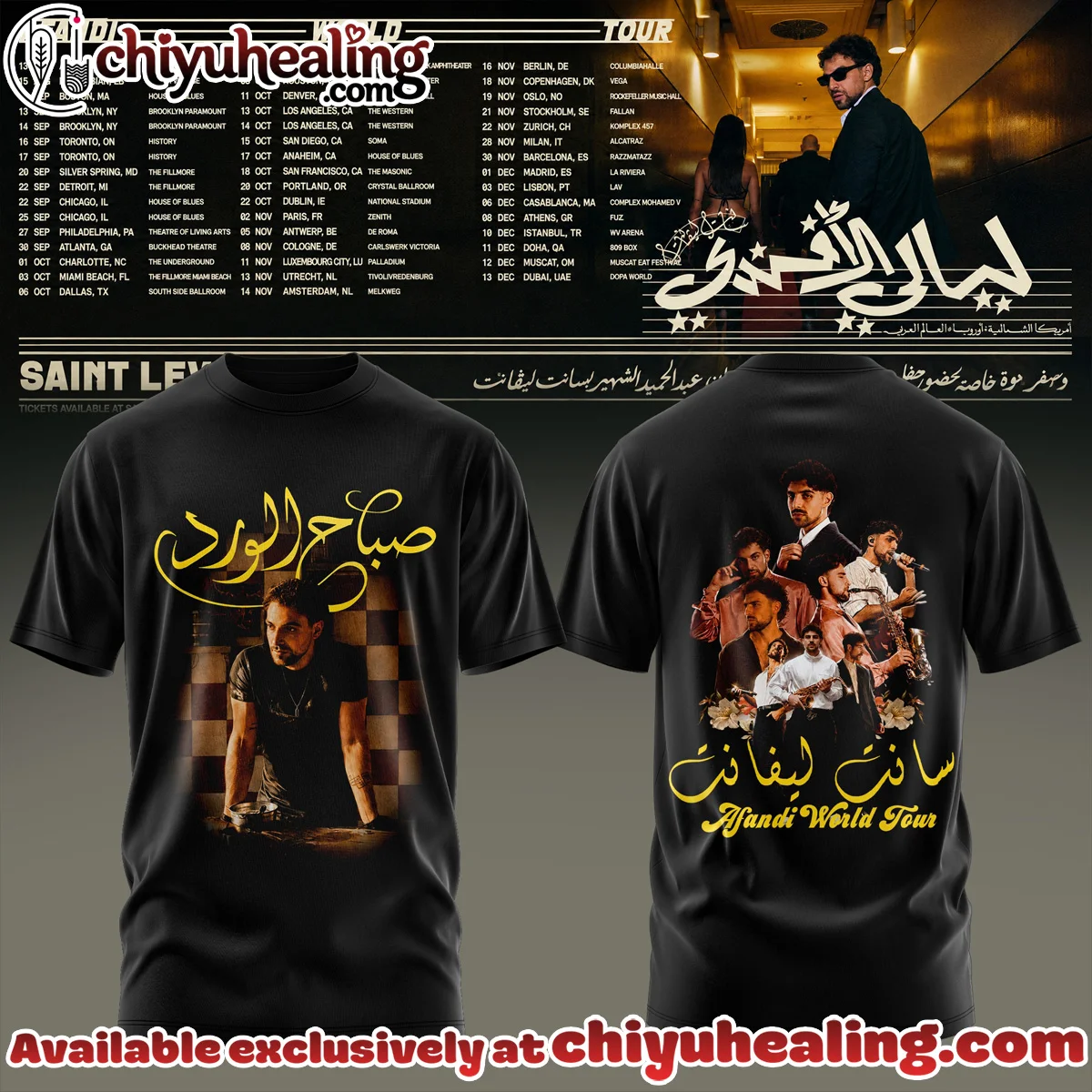 SAINT LEVANT AFANDI WORLD TOUR T-Shirt & Hoodie (Release 8)
