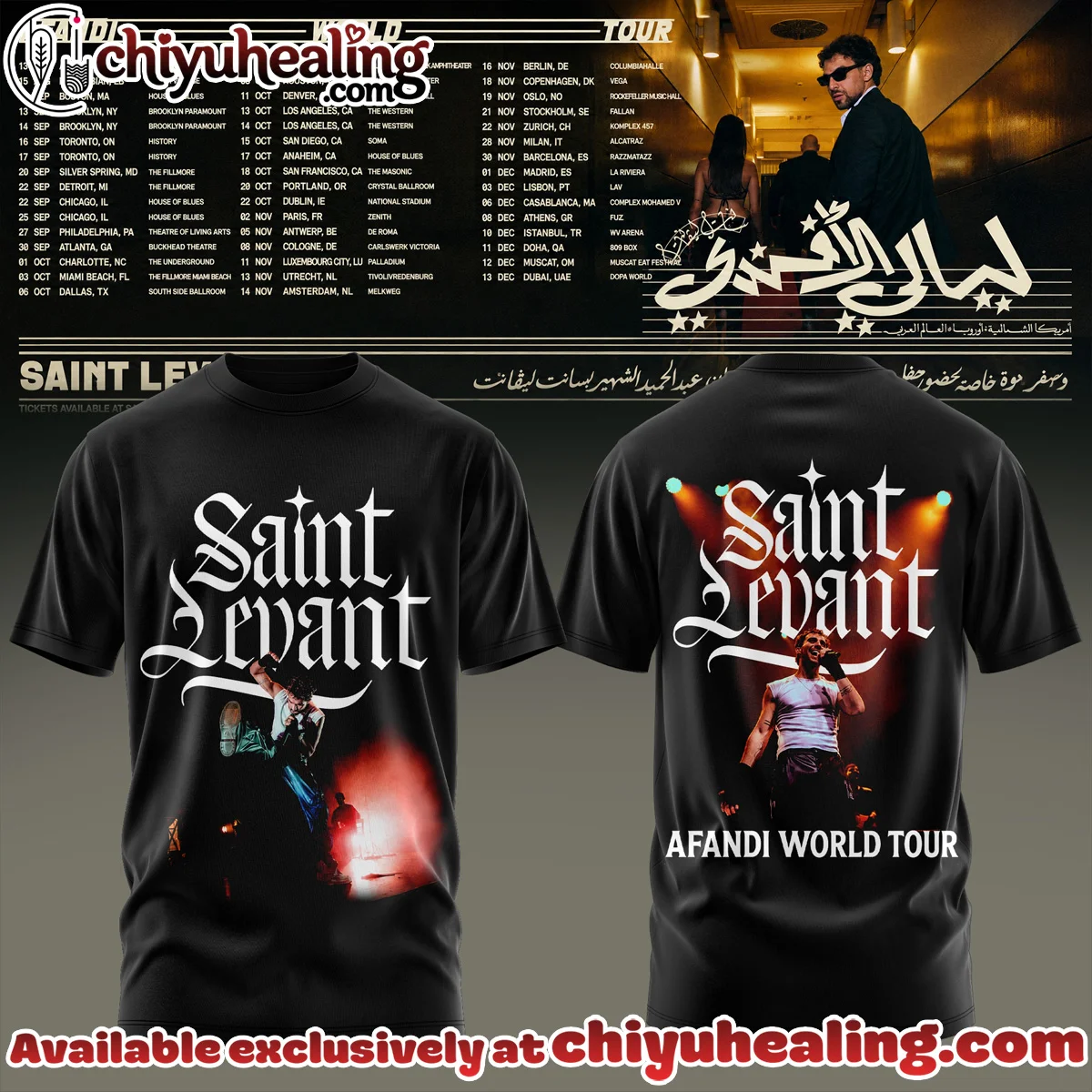 SAINT LEVANT AFANDI WORLD TOUR T-Shirt & Hoodie (Style 10)
