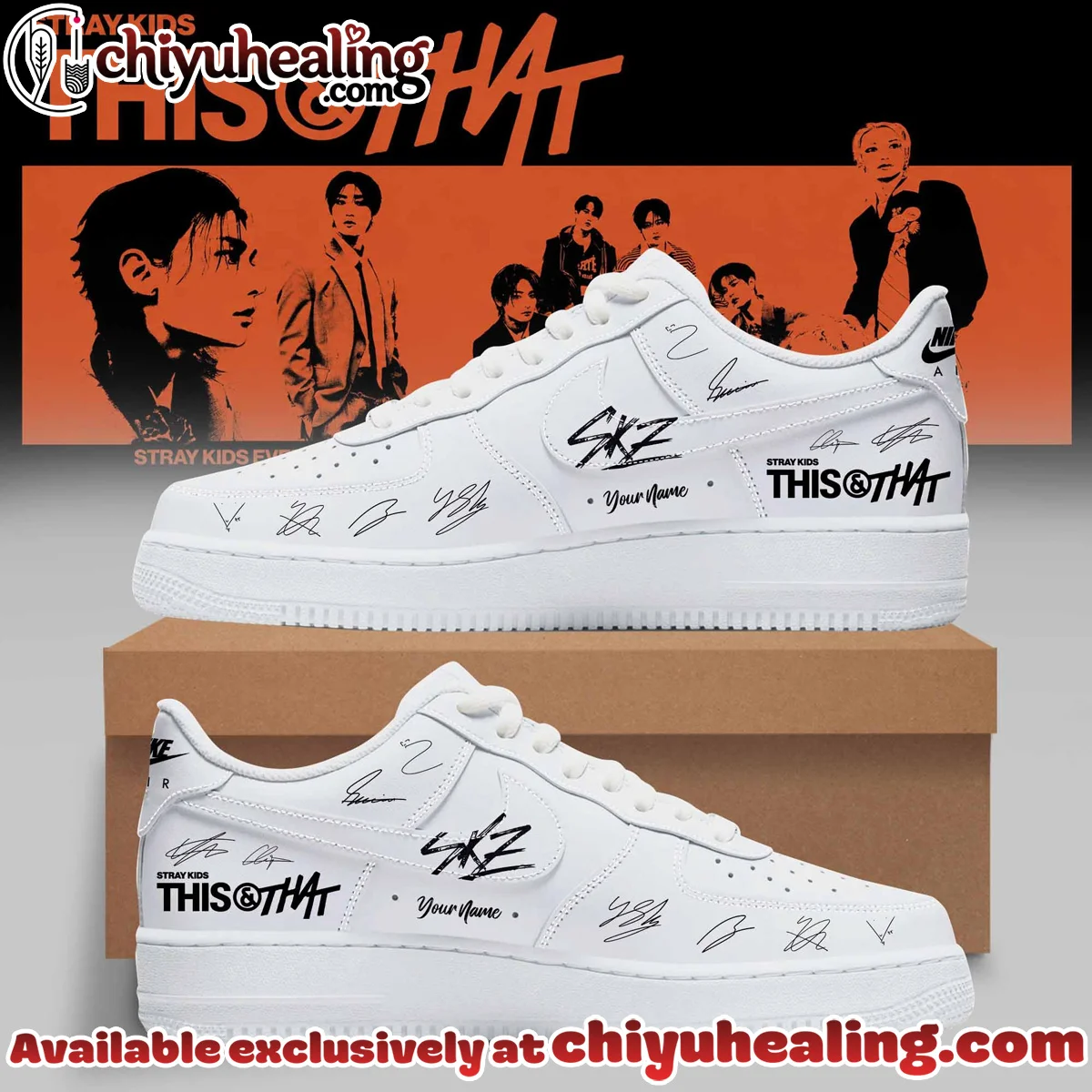 Stray Kids - This & That Signature Custom Air Force 1 & Jordan 1 Shoes - Variant 1