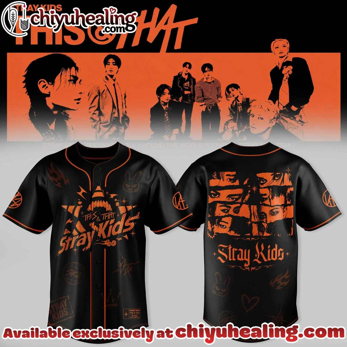 Stray Kids - This & That Signature Baseball Jersey (Design 5)