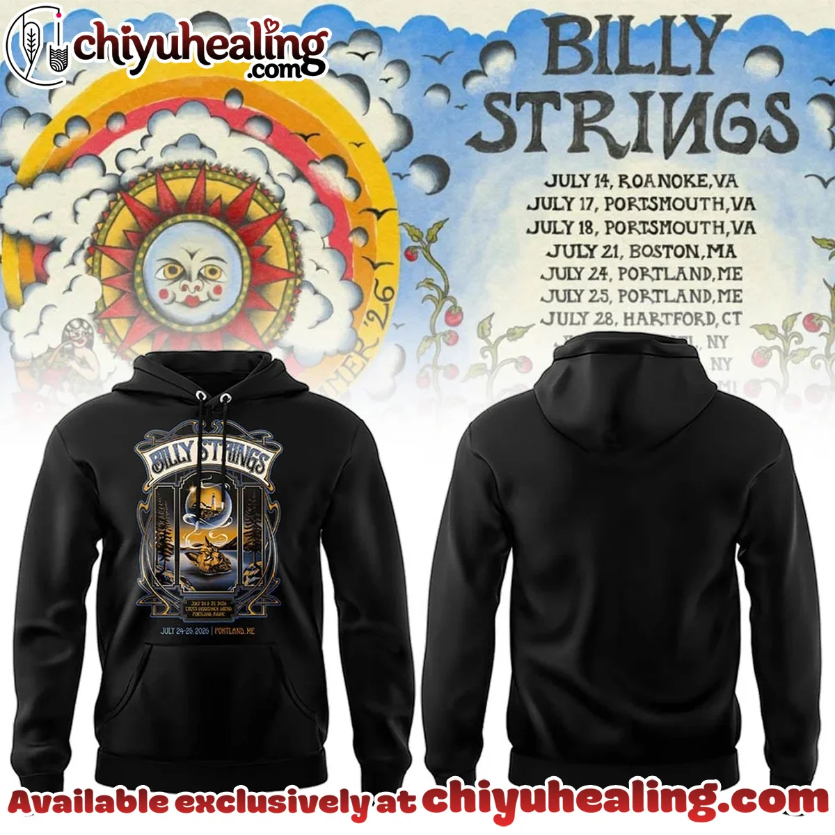 Summer Tour Portland ME Shirt & Hoodie - Part 3