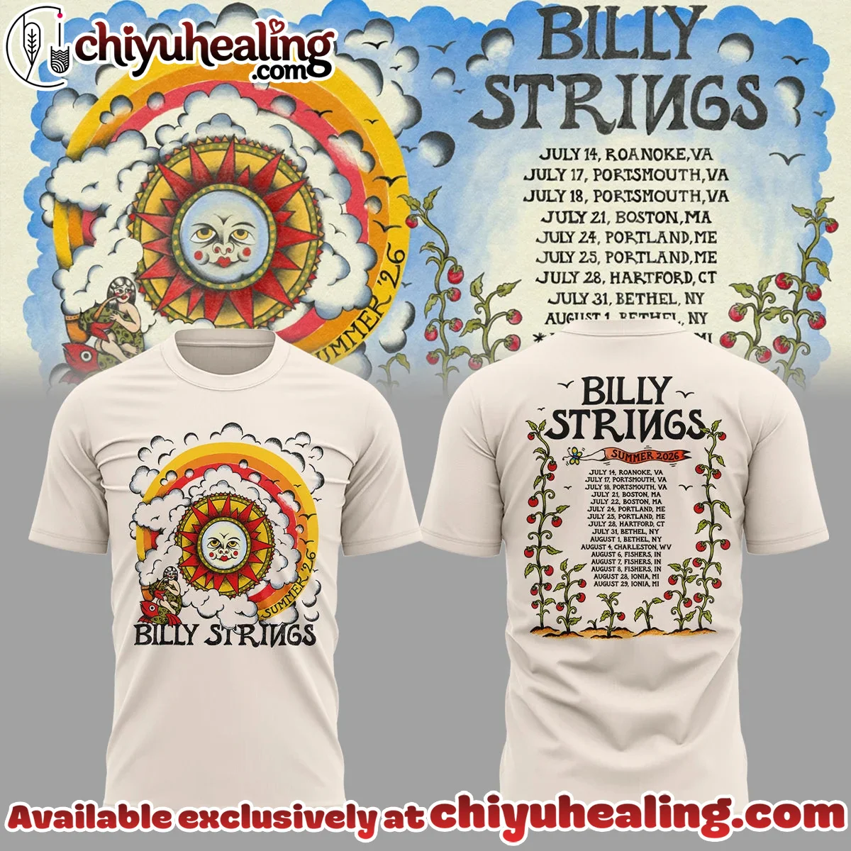 Summer Tour T-Shirt & Hoodie (Design 11)