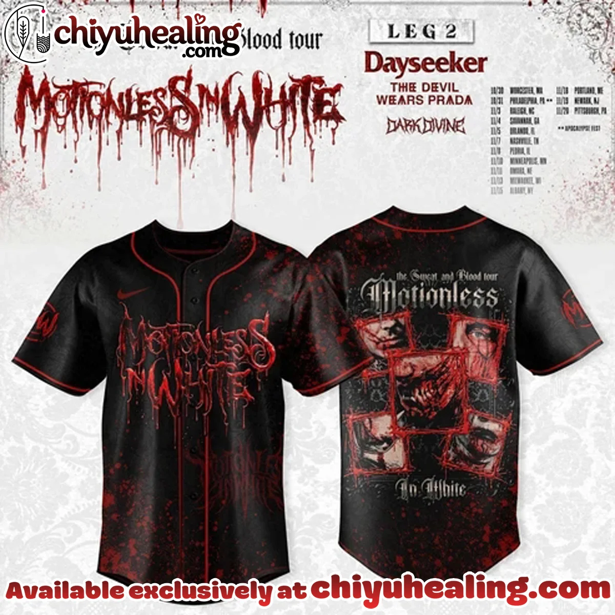 Sweat and Blood Tour Baseball Jersey