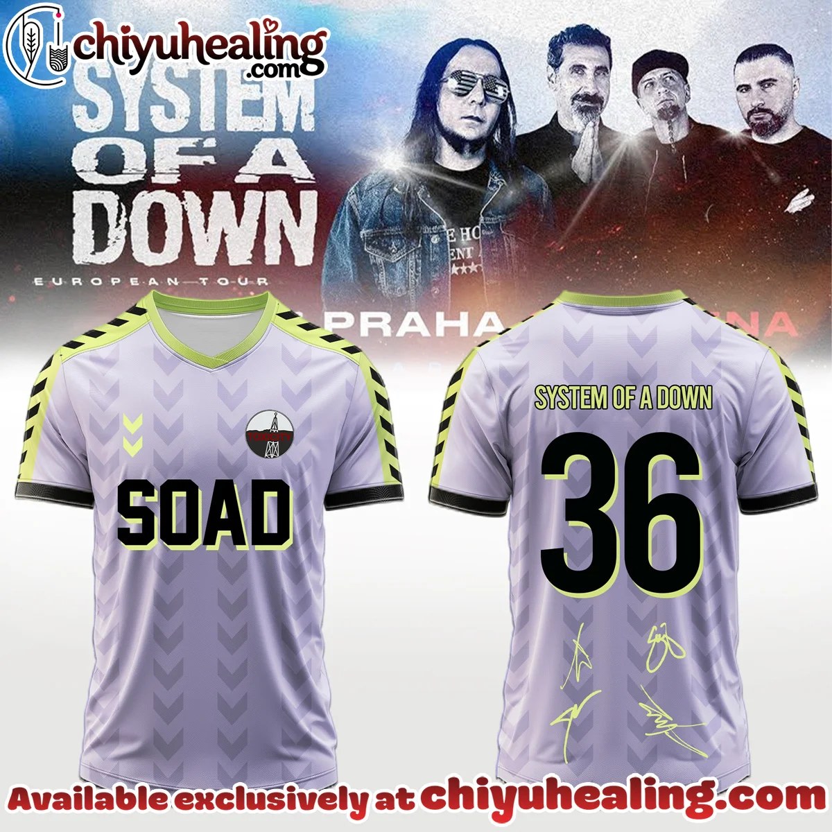 System of a Down Europe UK Stadium Tour Signature Football Jersey [Batch 53]