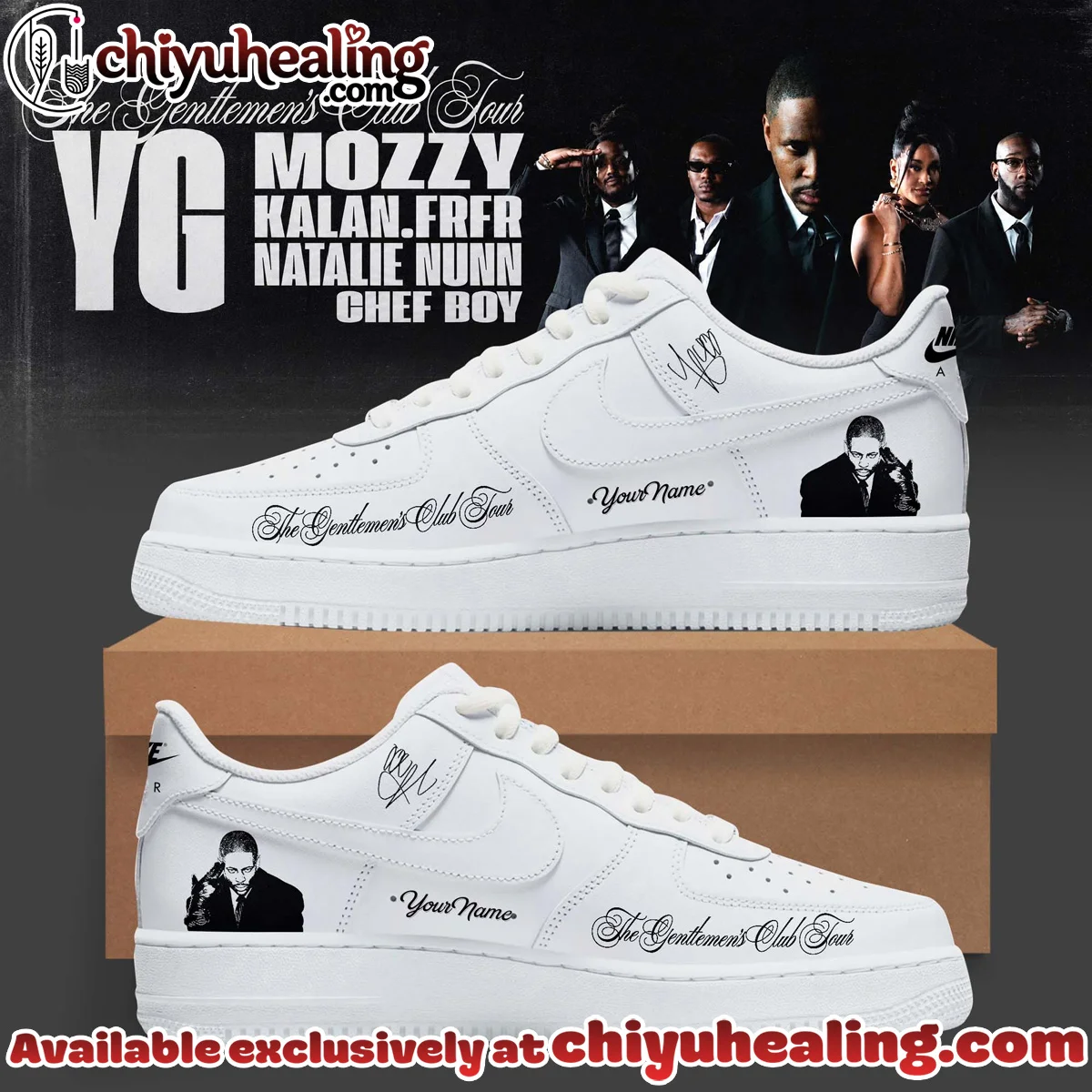 The Gentlemen's Club Tour Custom Air Force 1 & Jordan 1 Shoes (Design 4)