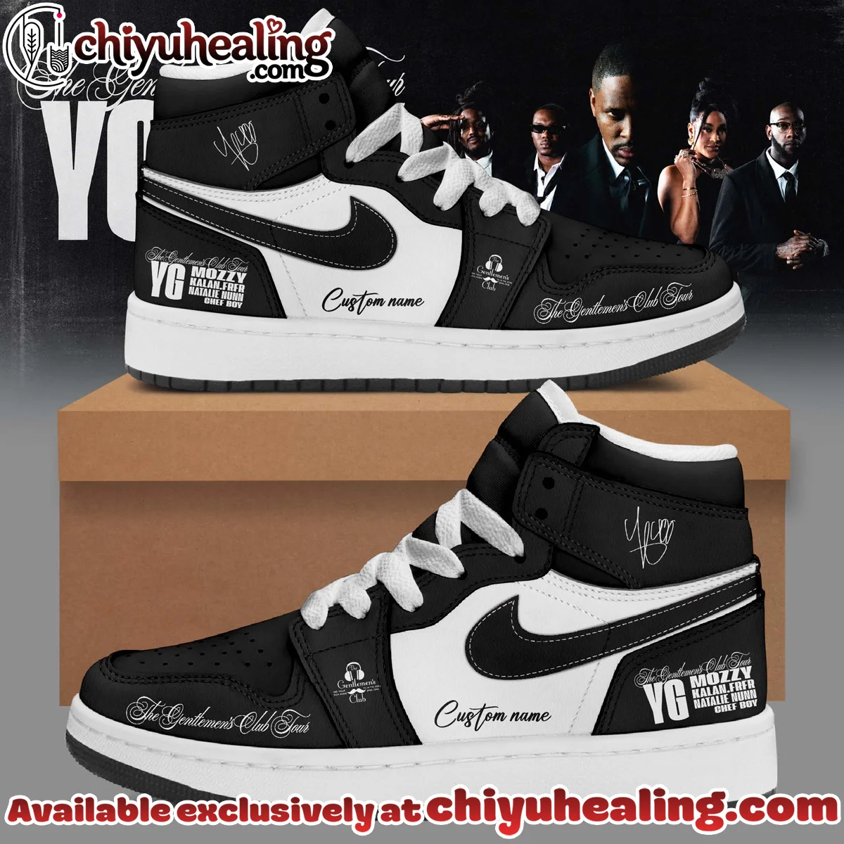 The Gentlemen's Club Tour Custom Air Force 1 & Jordan 1 Shoes - Variant 20