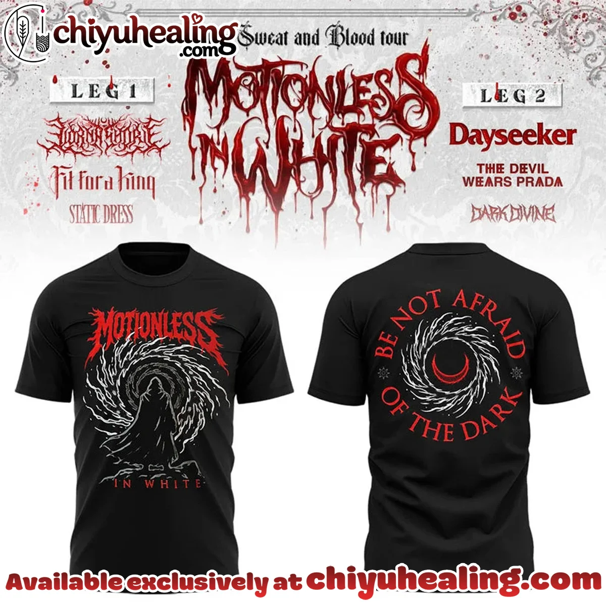 The Sweat & Blood Tour Shirt & Hoodie (Style 17)