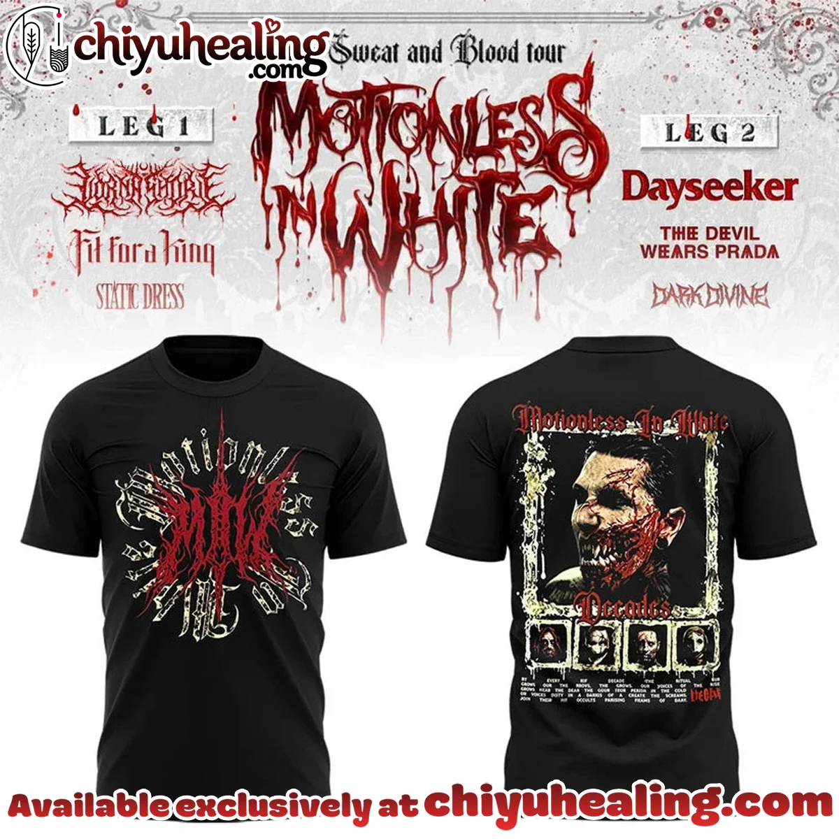 The Sweat & Blood Tour Shirt & Hoodie - Variant 16