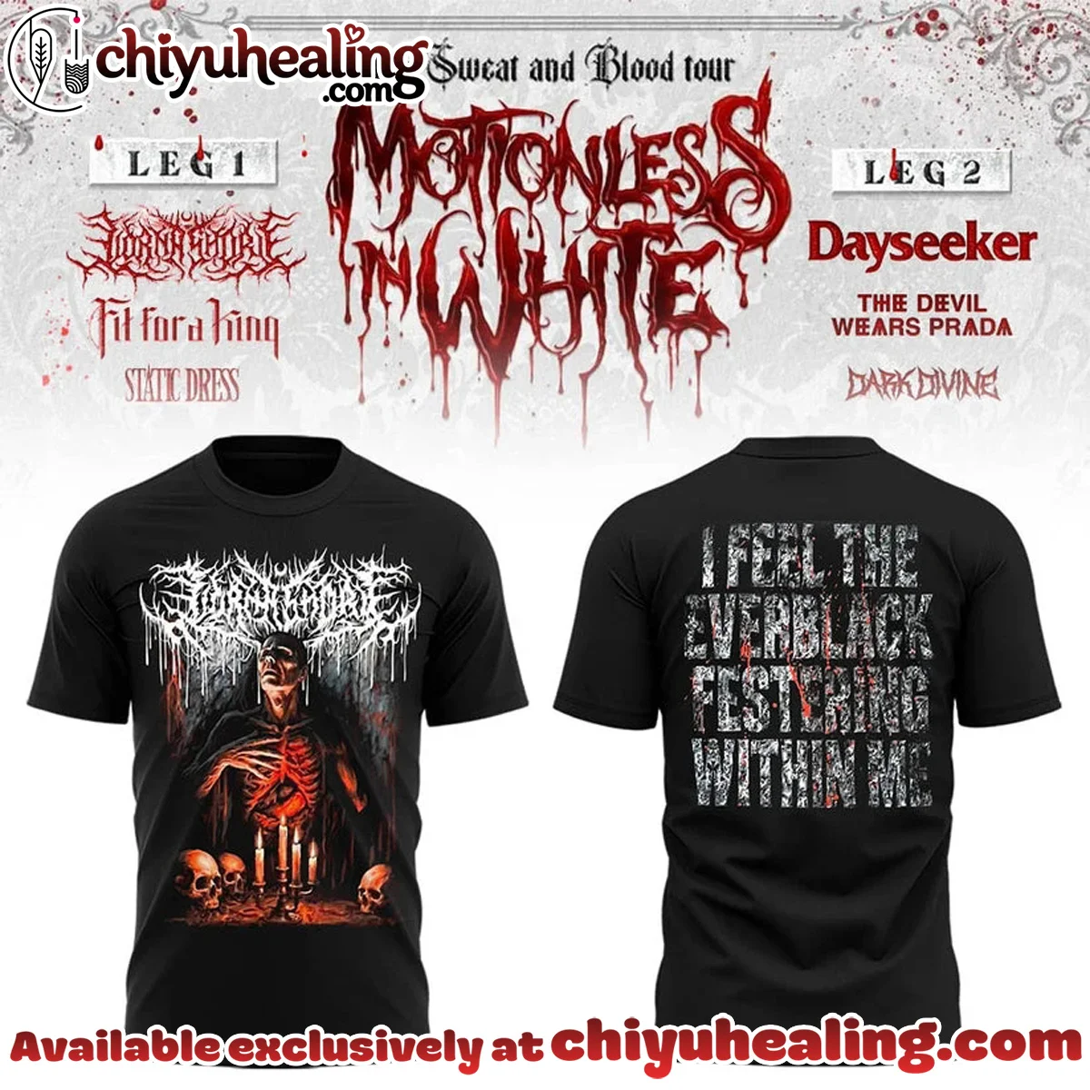 The Sweat & Blood Tour Shirt & Hoodie - Variant 3