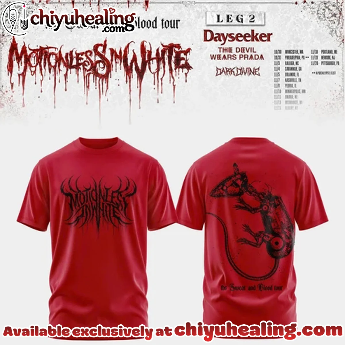 The Sweat & Blood Tour T-Shirt & Hoodie [Drop 10]
