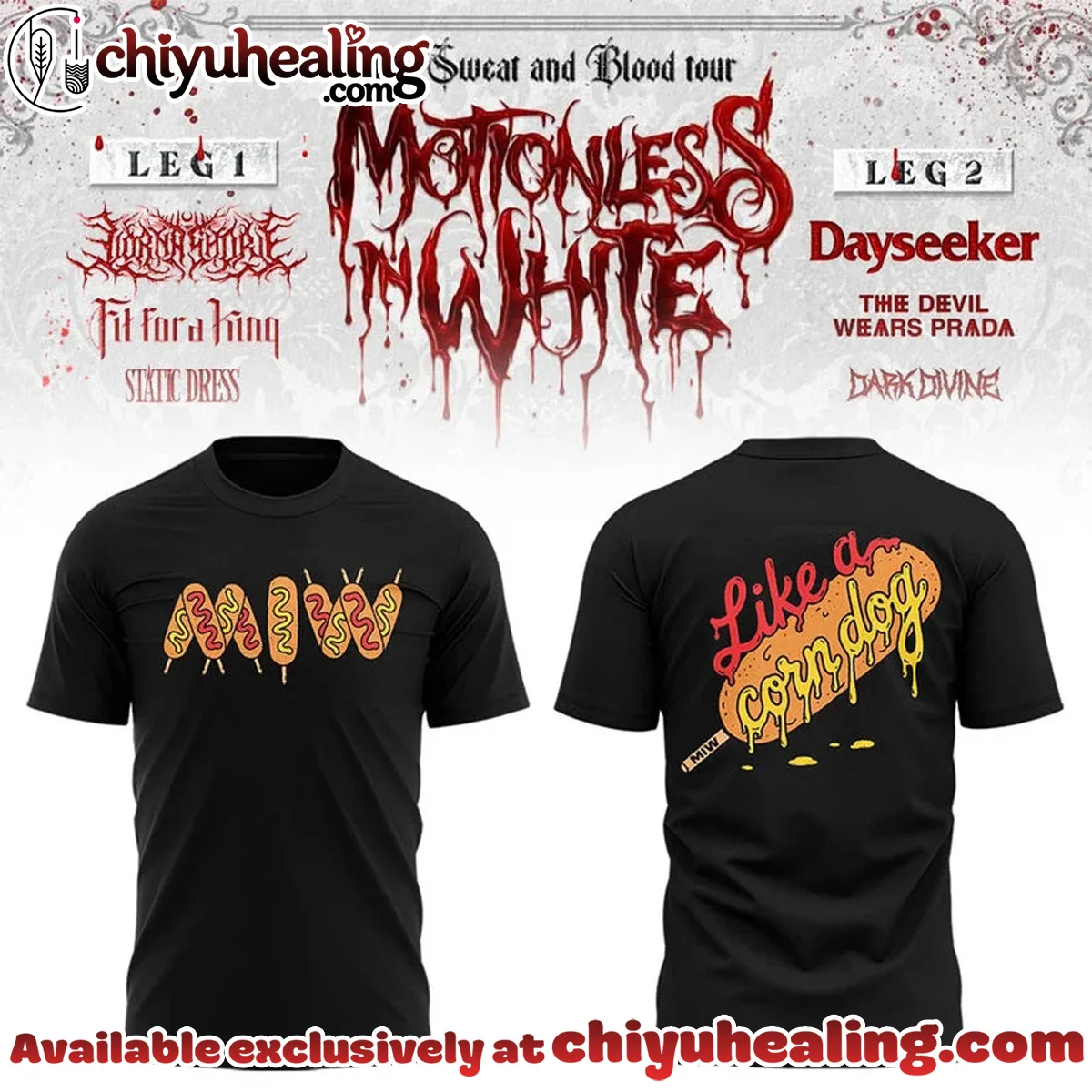 The Sweat & Blood Tour T-Shirt & Hoodie (Release 4)