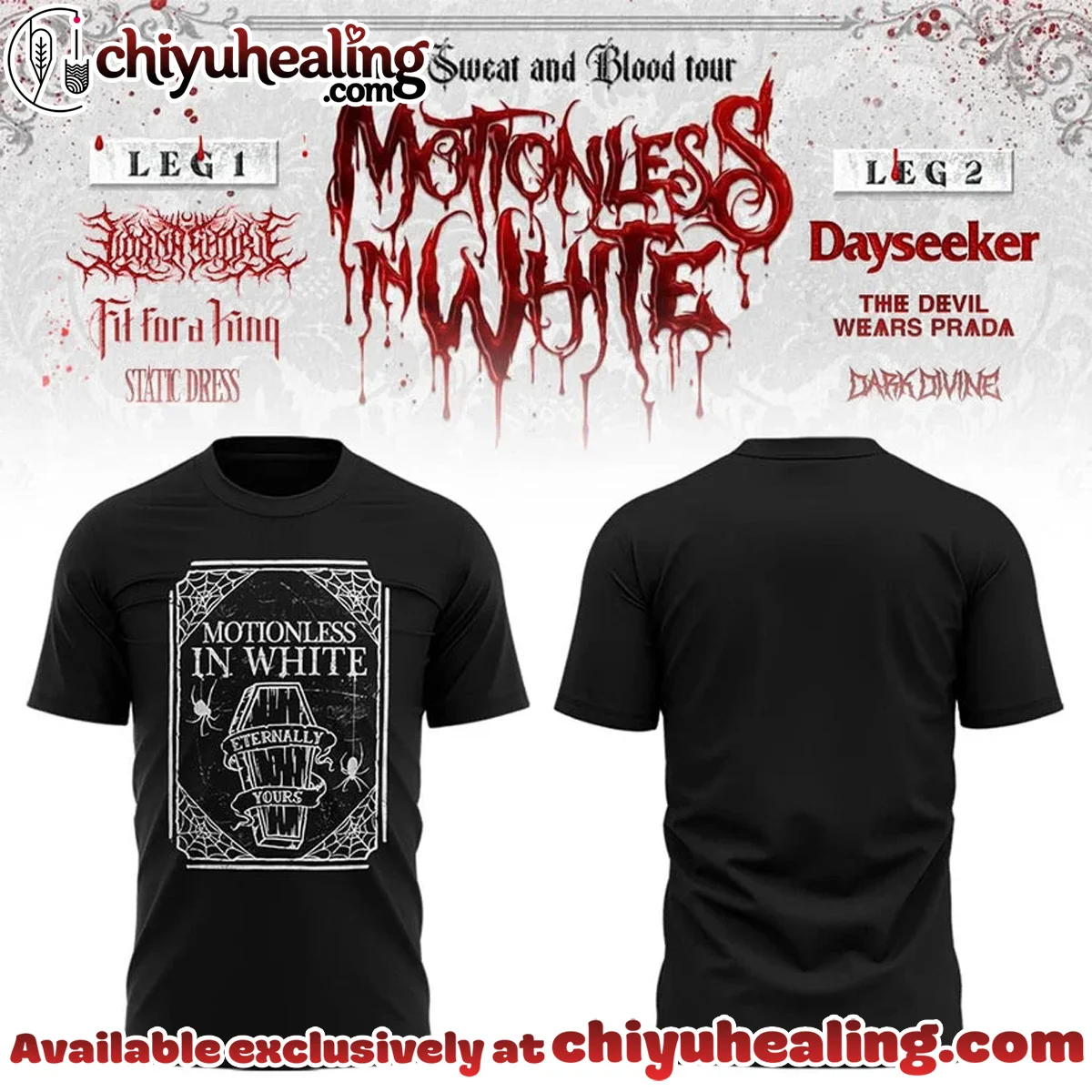 The Sweat & Blood Tour T-Shirt & Hoodie (Release 9)