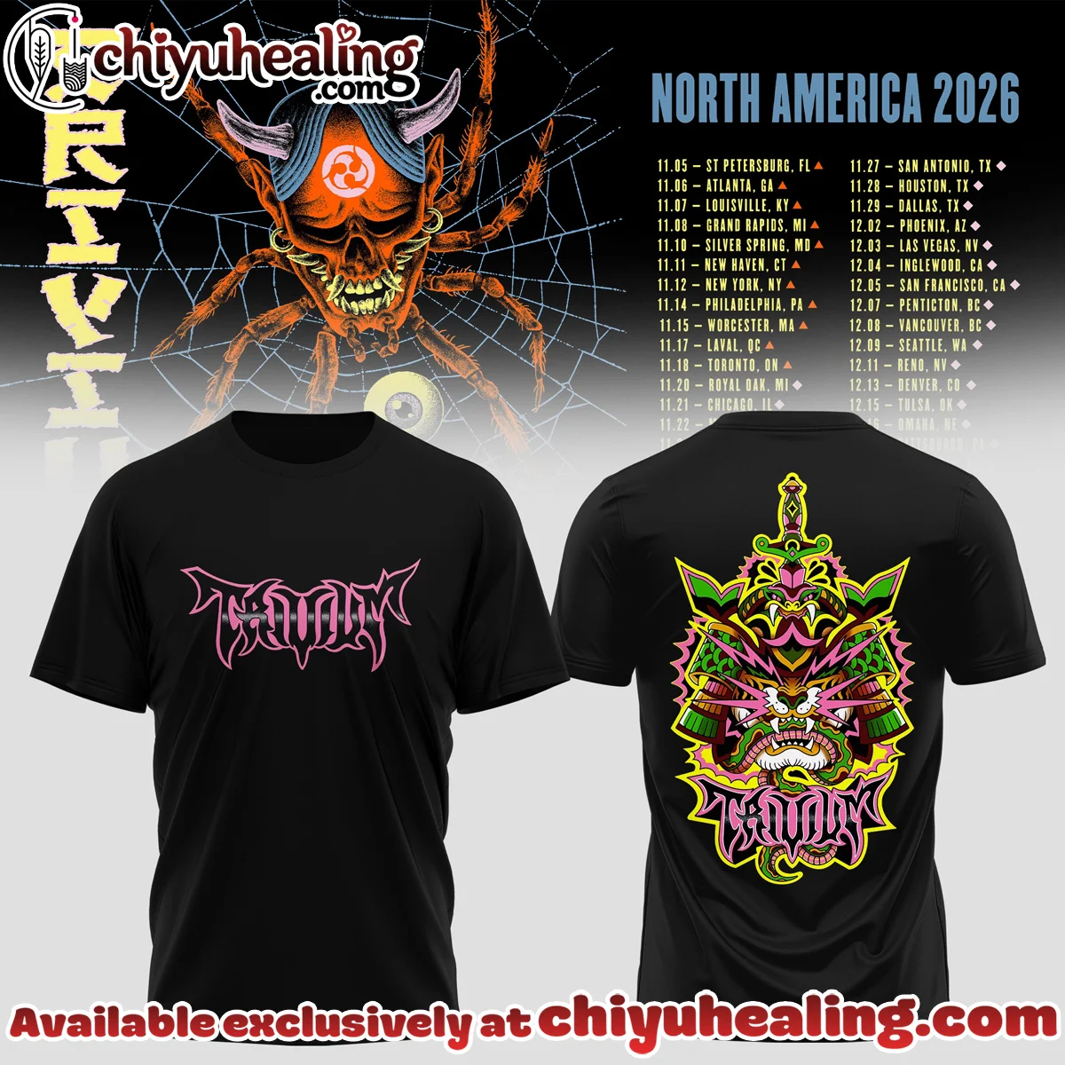 Trivium North America Tour Shirt & Hoodie - Variant 8