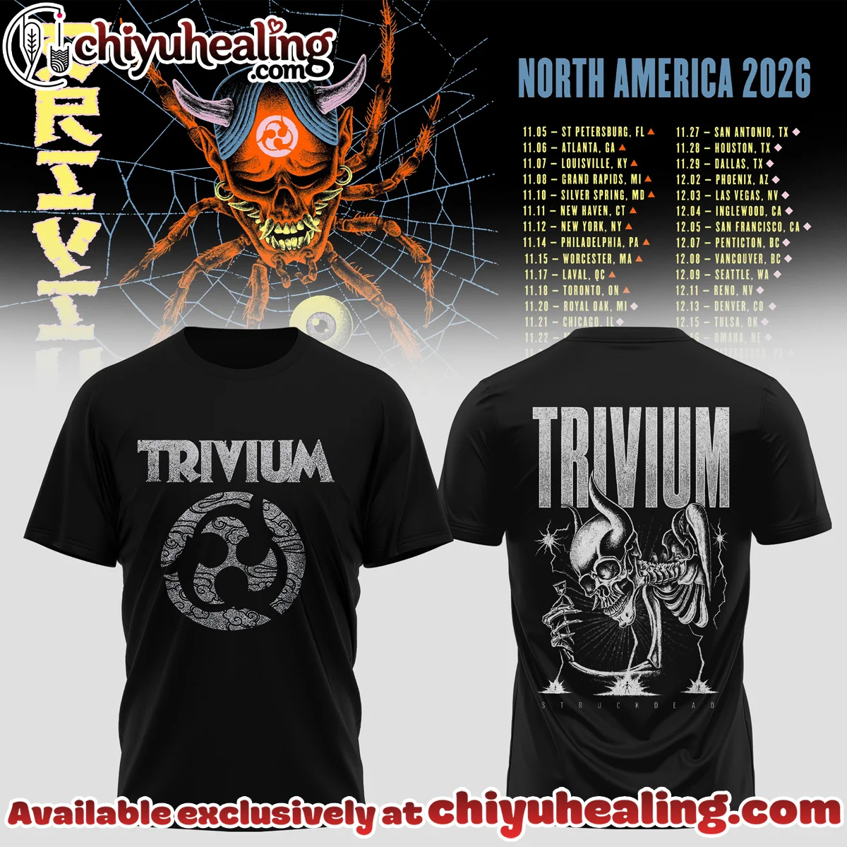 Trivium North America Tour T-Shirt & Hoodie [Batch 5]
