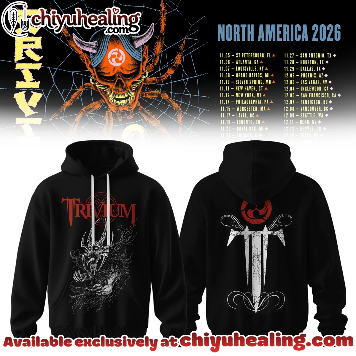 Trivium North America Tour T-Shirt & Hoodie - Part 10