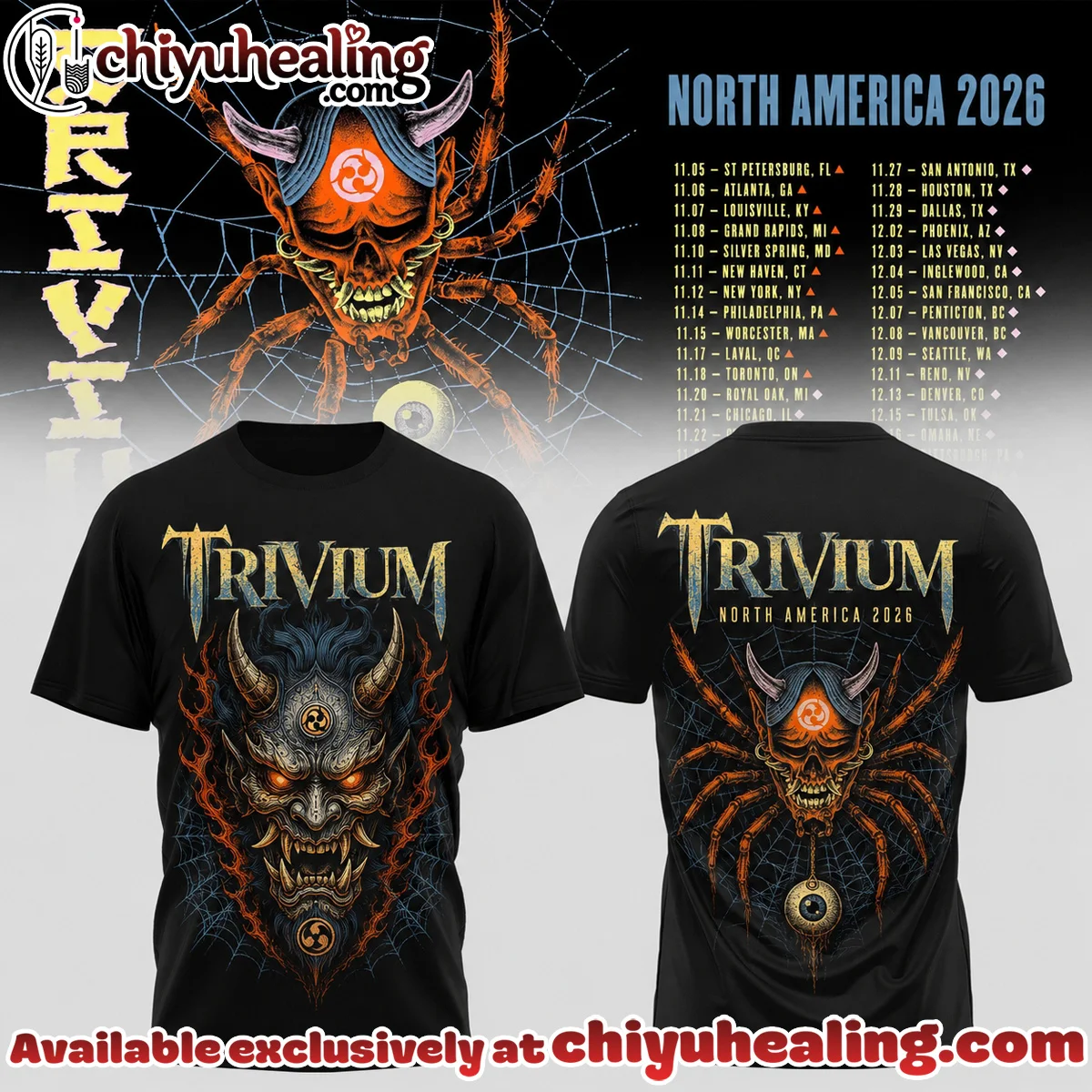 Trivium North America Tour T-Shirt & Hoodie - Part 14