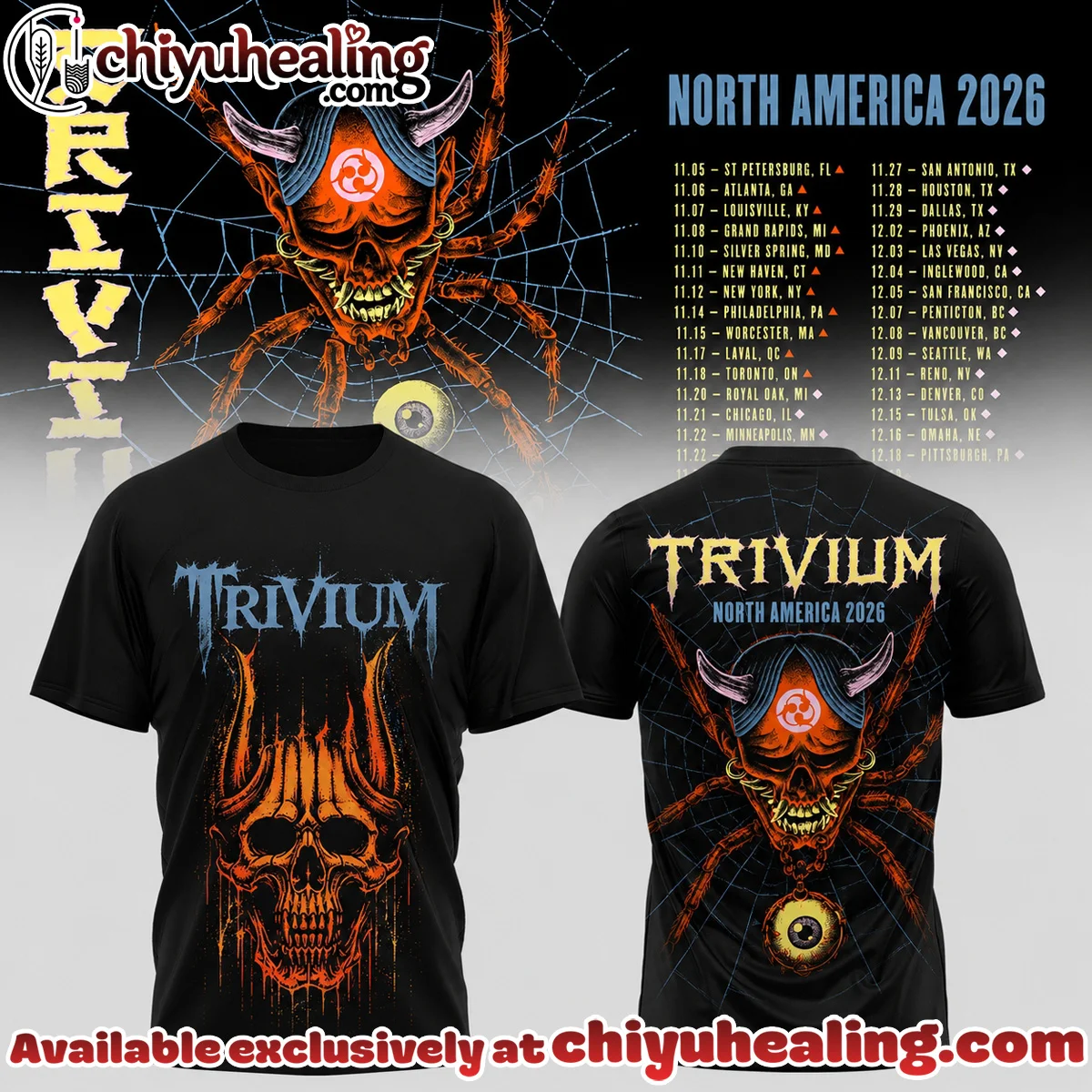 Trivium North America Tour T-Shirt & Hoodie - Part 6