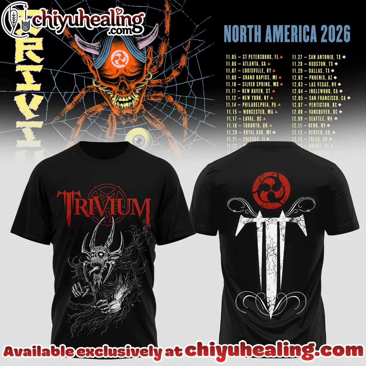 Trivium North America Tour T-Shirt & Hoodie - Part 9