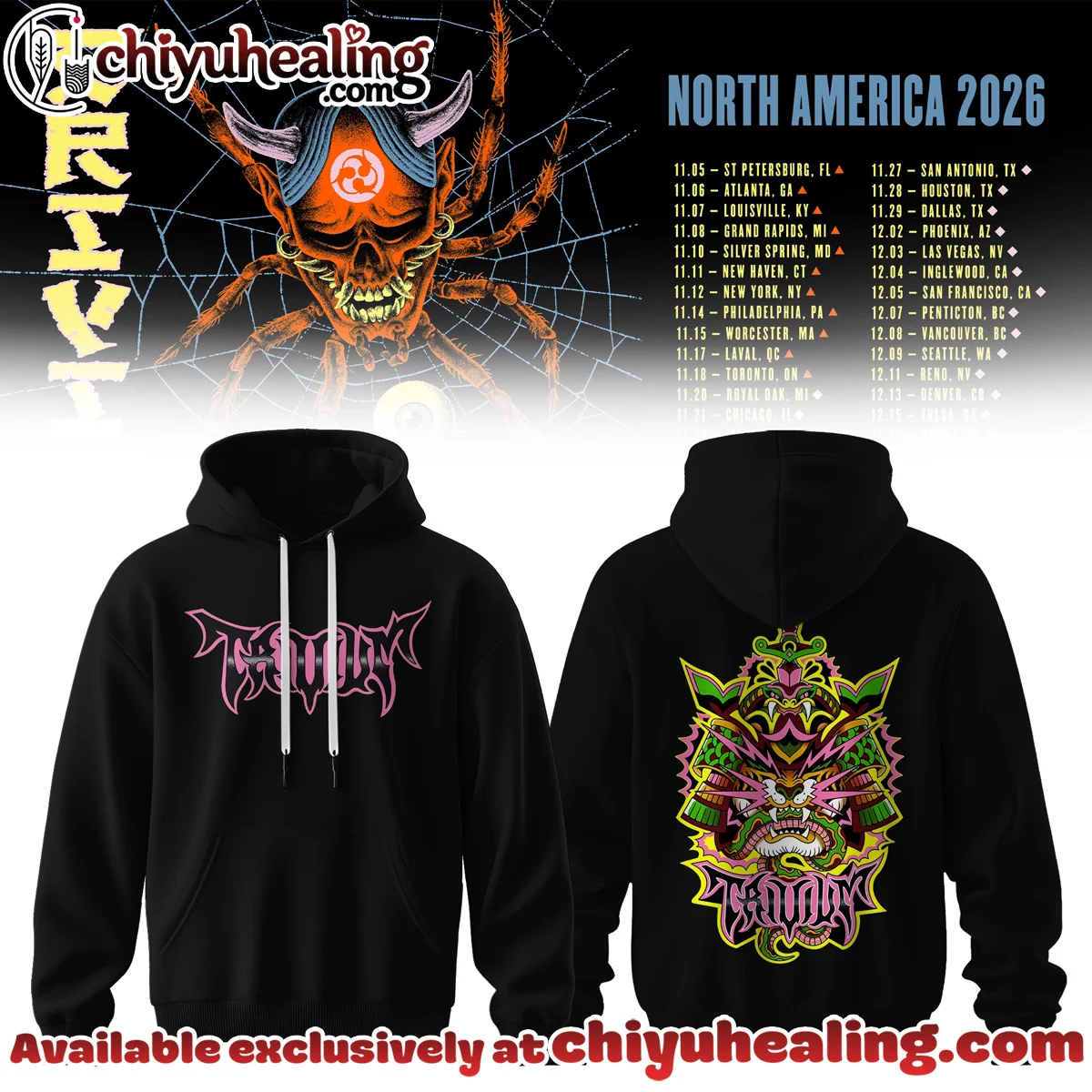 Trivium North America Tour T-Shirt & Hoodie - Variant 18