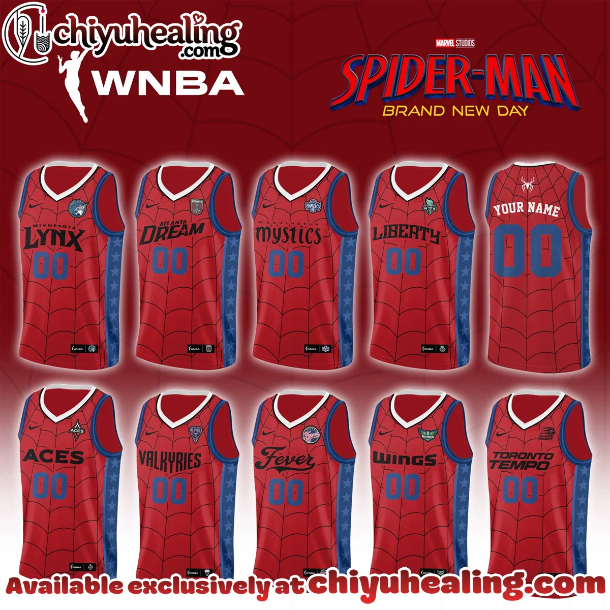 WNBA x SpiderMan Brand New Day Basketball Jersey - Part 2
